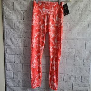 PUMA Train Untamed Georgia Peach& Coral Floral High Waisted 7/8 Leggings NWT XS